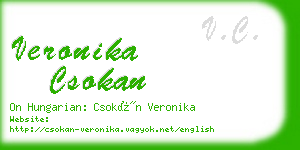 veronika csokan business card
